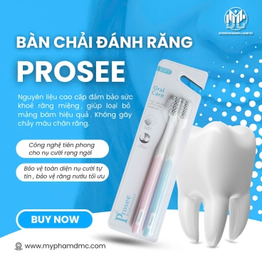 Bàn chải  đánh răng Prosee cao cấp – 2 chiếc/vỉ, siêu mềm mại, bảo vệ nướu, không lo chảy máu chân răng