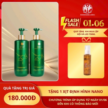 Tặng ngay 1 xịt định hình Nano Prosee khi mua Cặp 1 Gội Xả Leo Xanh 750ml – Đặc Trị Gàu & Nhờn, Làm Sạch Da Đầu Hiệu Quả